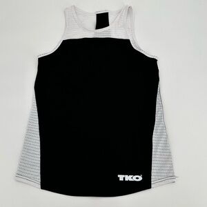 Tko Technical KnockOut Women’s Black w/White Mesh Athletic Tank Size M